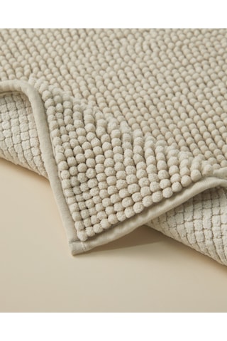 English Home Macaroni Kaydırmaz Taban Banyo Paspası 50x80 Cm Bej Bej