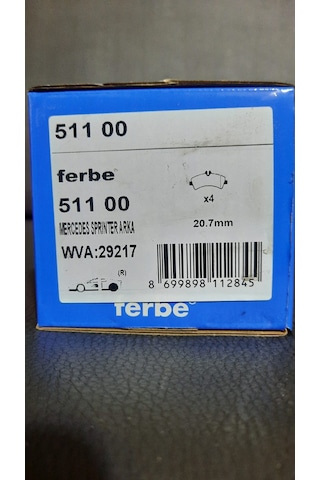 Ferbe 51100 Sprınter Arka Balata