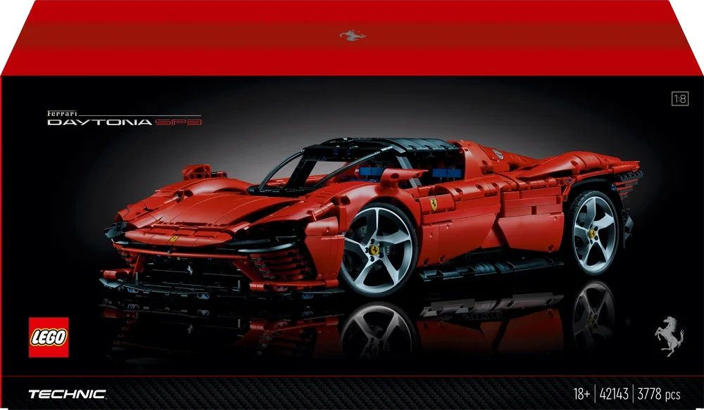 LEGO® Technic Ferrari Daytona SP3 42143 - Yetişkinler için bir Süper Araba Modeli Yapım ve Sergileme Seti (3778 Parça)