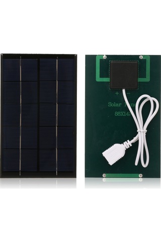 Mufunye 2.5w/5v Taşınabilir Usb Portlu Güneş Şarj Cihazı Monokristalin Silikon Kompakt Güneş Paneli Telefon Cep Telefonu Güç Bankası Şarj Cihazı Kamp Yürüyüş Seyahat İçin