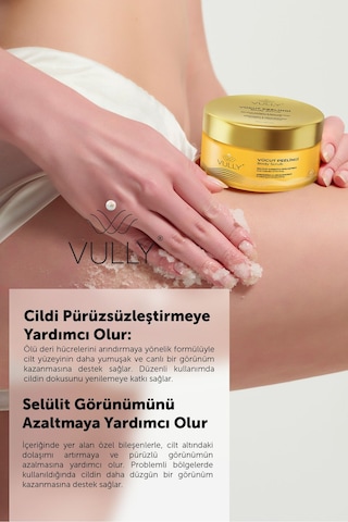 Vully Selülit Karşıtı Sıkılaştırıcı Arındırıcı ve Nemlendirici Mango Vücut Peelingi 250 ML