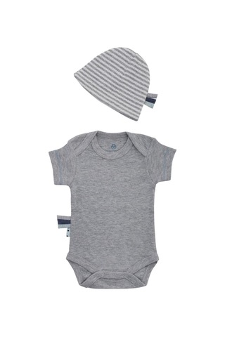 Organicera Organik Yenidoğan Set - 4 Parça , Grey Melange