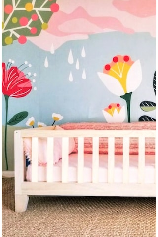 Köşk_Mobilya Montessori Yatak Ahşap Yatak Tüm Ölçülerde Karyola Çatısız Model