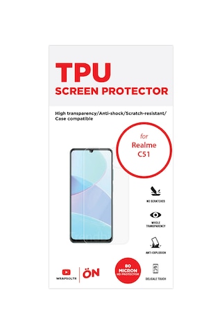 Realme C51 Ekran Koruyucu Esnek Tpu Film