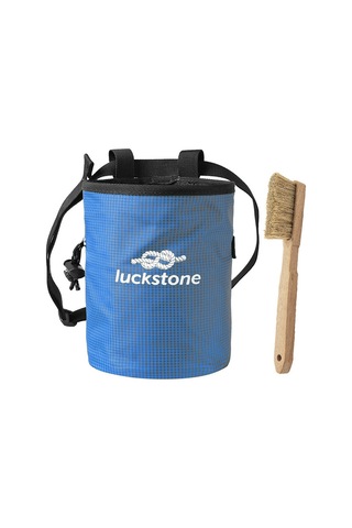 Luckstone-açık Kamp Tırmanma Tebeşir Çantası Ayarlanabilir Bel-mavi Mavi