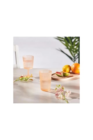 Ikea Kallsınnıg Meşrubat Bardağı 380 Ml Şeffaf Turuncu Çok Renkli