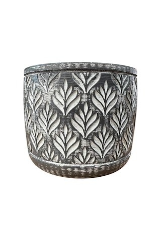 Bitki Tasarımı Ev Dekorasyon Antrasit Lotus Beton Saksı Çiçeklik Saksılık