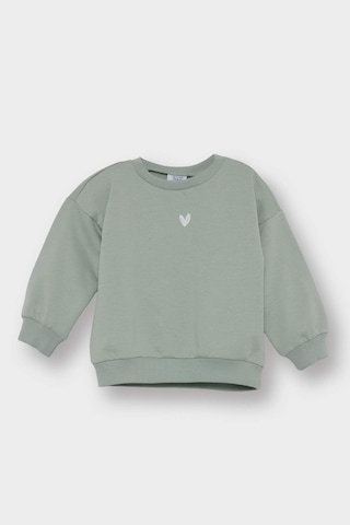 Defacto Kız Bebek Bisiklet Yaka İçi Yumuşak Tüylü Sweatshirt E8352a525augn1123 Yeşil