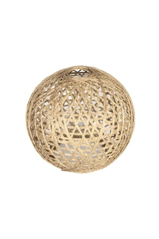 Örme Jüt İp Abajur Başlığı Handmade Bej