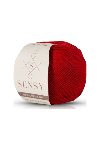 Premium Amigurumi Ipi Punch Panç Baby Soft Cotton 50 Gr Örgü Ip Kırmızı