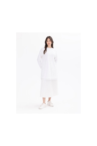 Scl Kadın Oversize Uzun Kol Midi Tunik - Minimalist Tasarım