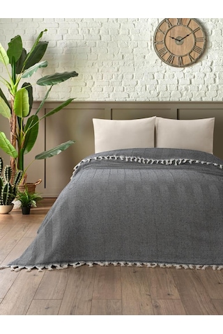 Battaniye Pamuk Miren 180x200 Cm Siyah