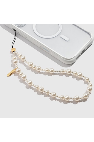 Youngkit Pearl Serisi İnci Tasarımlı Telefon Askı İpi 40cm Gold Gold