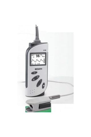 Şarjlı Edan H100B Pulse Oksimetre Cihazı Bataryalı Şarj Üniteli