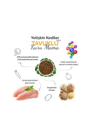 Anatolian Premium Tavuklu Yetişkin Kedi Maması 2 kg