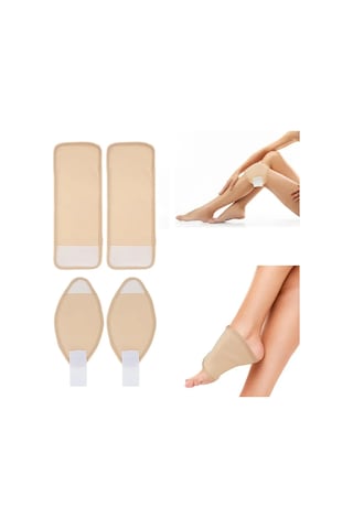 Qingmipy "yeniden Kullanılabilir 4'lü Hint Yağı Pedi Seti - Diz Ve Ayaklar İçin Sızıntı Önleyici"