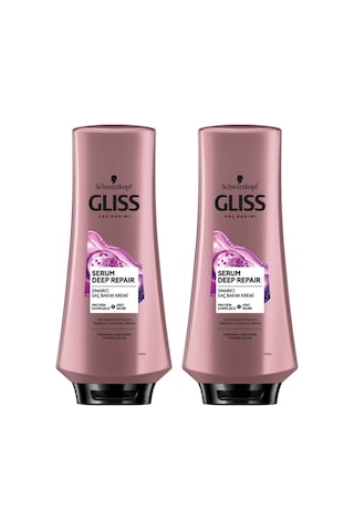 Schwarzkopf Gliss Serum Deep Repair Saç Bakım Kremi 2 x 360 ML