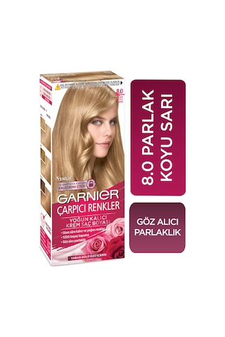 Garnier Çarpıcı Renkler Saç Boyası 8 Parlak Koyu Sarı (462090467)
