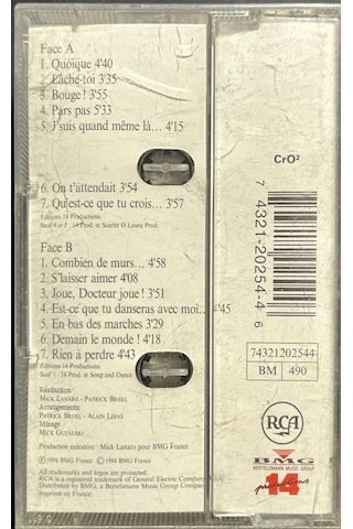 Plak Değildir Kaset Tir Patrick Bruel Bruel Kaset