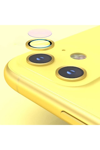 Apple Uyumlu iPhone 12 Zore Cl-01 Kamera Lens Koruyucu Beyaz