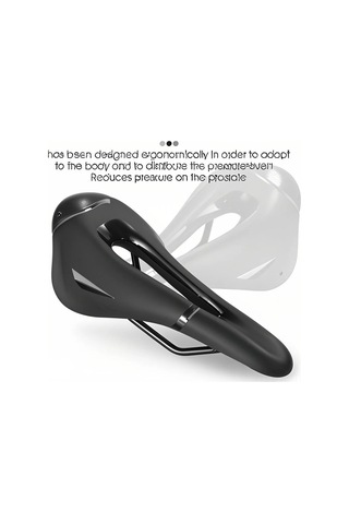 Jeemson West Bıkıng Konforlu Bisiklet Sele - Ergonomik Tasarım, Yüksek Esneklik, Hava Geçirgen, Rahat Sürüş Deneyimi Kırmızı-beyaz Çok Renkli