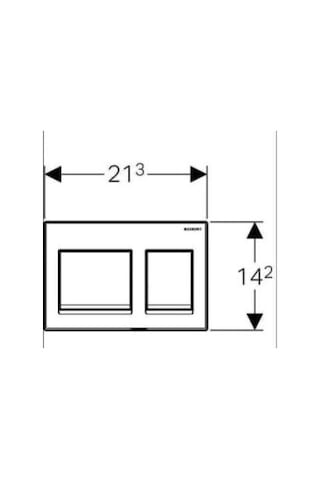 Geberit Alpha35 115.045.11.5 Kumanda Kapağı - Beyaz