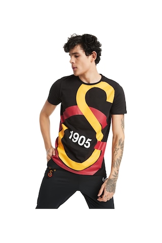 Galatasaray Lisanslı Büyük Logolu T-shirt Siyah.