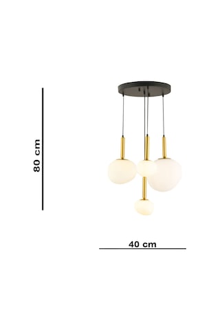 Lampaluce Modern Tasarımlar Opaco 4'lü Sarkıt Avize 40cm Eskitme
