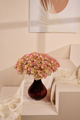 Pembe Yapay Yasemin Çiçeği Buketi 4 Dallı Lüx İpeksi Dokulu 40 Cm