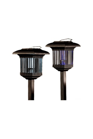 Ulzyvf Güneş Enerjili Sivrisinek Lamba - Siyah, Suya Dayanıklı, Bahçe Kullanımı Siyah