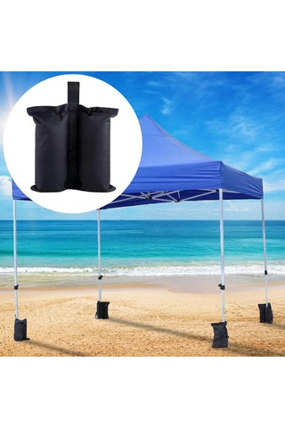 Homyl 4 Adet Kum Torbaları Taşınabilir Gölgelik Siyah