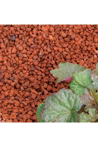 Pomza Taşı 10 KG 4-8 mm Kırmızı Pomza Lav Taşı Volkanik Tüf Dekoratif Ponza Taşı