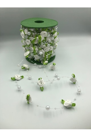 Beyaz Güllü Misinlı 3 Metre