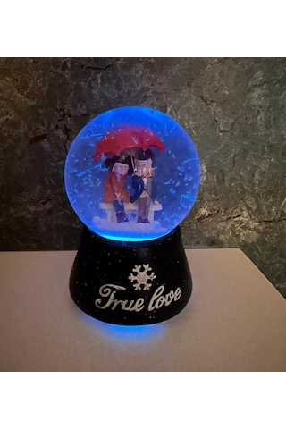 True Love Aşk Işıklı Ve Müzikli Kar Küresi Büyük Boy