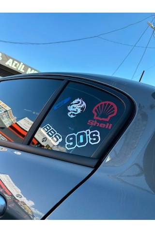 5 Li Oto Sticker Seti Hardmachine 0