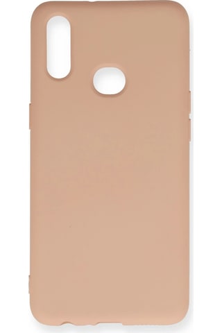 Newface Samsung Galaxy Uyumlu A10s Kılıf Nano İçi Kadife Silikon Semeglbl - 41 - Pudra