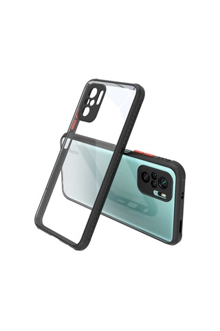 Xiaomi Redmi Note 10 Kilif ??Zore Kaff Kapak-Siyah 525316042