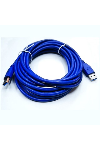 Usb 3.0 Erkek Erkek Şarj Ve Data Kablosu 5m