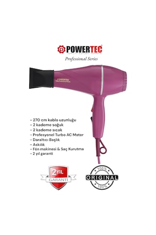 Powertec TR-501 Profesyonel Fön Makinesi