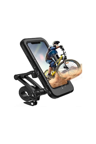 Upway Su Geçirmez Dokunmatik Bisiklet Motorsiklet Telefon Tutucu Kılıf