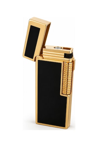 Vindiesel Siyah Gold Soft Flame & Tek Torch Pürmüz Metal Puro Çakmağı Tr10011