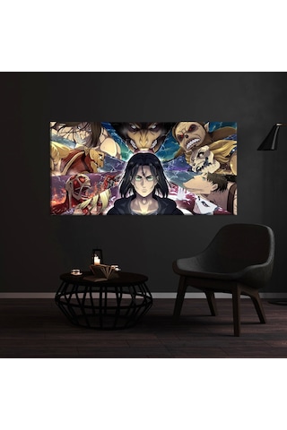 Attack On Titan Eren Kanvas Tablo