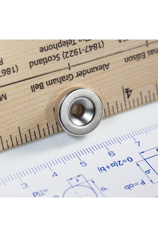 10 Adet 15Mm X 10-5,5M X 3Mm Havşa Delikli Güçlü Neodyum Miknatis