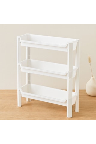 3 Katlı Sepet Organizer Raf Ünitesi 465x145x500 Mm Çok Renkli