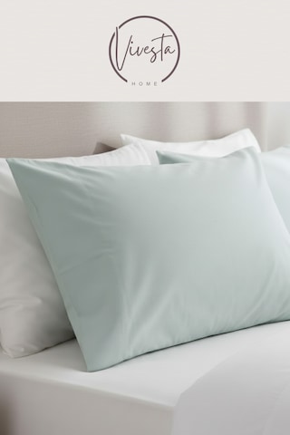 2 Li Kapaklı Yastık Kılıfı Seti 50 70 Cm Dayanıklı, Yumuşak Dokulu, Otel Kalitesi Mint Yeşili