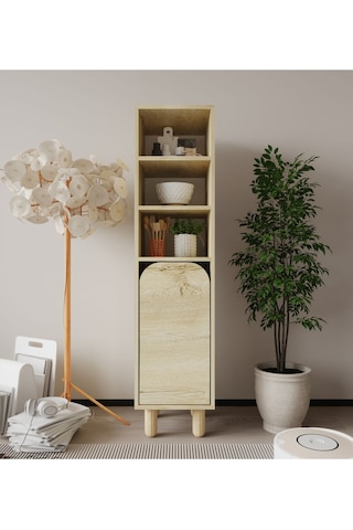 Parma 1 Kapaklı Mutfak Dolap, Kahve Köşesi, Çok Amaçlı Dolap Safir Meşe