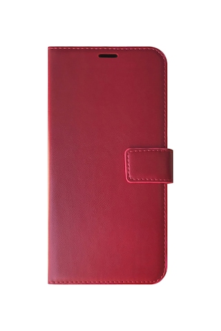 Microsonic Oppo Reno 14f 5g Kılıf Delux Leather Wallet Kırmızı -