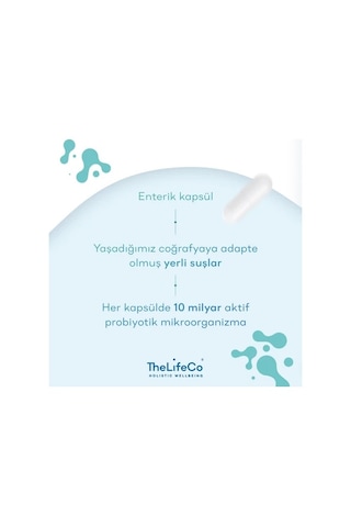 TheLifeCo Happyflora Probiyotik 30 Kapsül - Sindirim