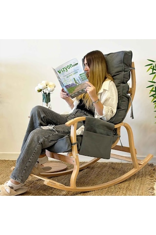 Reyo Santorini Sallanan Sandalye Dinlenme Ve Tv Koltuğu Gri