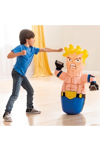 Şişme Hacı Yatmaz Kumsuz 94 Cm, Boksör Şişme Bahçe Plaj Oyuncağı,çocuklar İçin Figürlü Plaj Oyuncak Çok Renkli